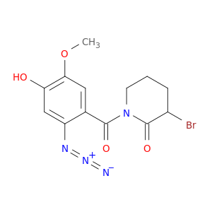 2-Piperidinone, 1-(2-azido-4-hydroxy-5-methoxybenzoyl)-3-bromo-