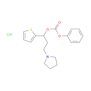 Carbonic acid, phenyl3-(1-pyrrolidinyl)-1-(2-thienyl)propyl ester, hydrochloride (9CI)