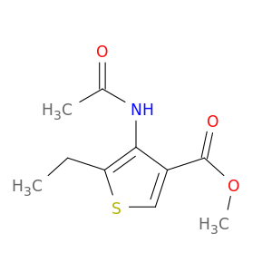 3-Thiophenecarboxylic acid, 4-(acetylamino)-5-ethyl-, methyl ester
