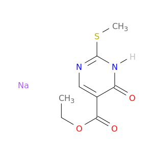 1,6-二氢-2-甲硫基-6-氧代-5-嘧啶甲酸乙酯钠盐