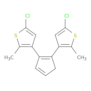 Thiophene, 3,3'-(1,3-cyclopentadiene-1,2-diyl)bis[5-chloro-2-methyl-