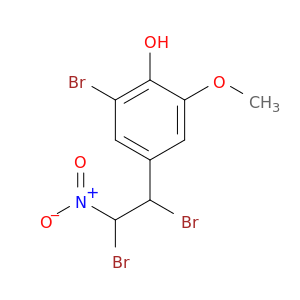 Phenol, 2-bromo-4-(1,2-dibromo-2-nitroethyl)-6-methoxy-