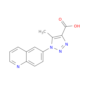 5-methyl-1-(quinolin-6-yl)-1H-1,2,3-triazole-4-carboxylic acid