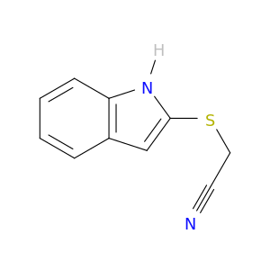 Acetonitrile, (1H-indol-2-ylthio)-