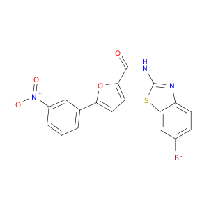 N-(6-BROMOBENZOTHIAZOL-2-YL)-5-(3-NITROPHENYL)FURAN-2-CARBOXAMIDE
