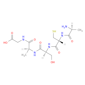Glycine, L-alanyl-L-cysteinyl-L-seryl-L-alanyl-