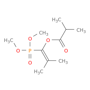 Propanoic acid,2-methyl-, 1-(dimethoxyphosphinyl)-2-methyl-1-propen-1-yl ester