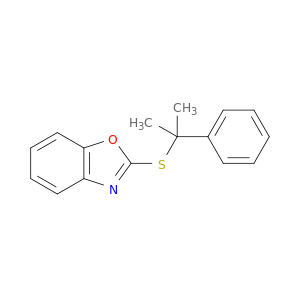 Benzoxazole, 2-[(1-methyl-1-phenylethyl)thio]-