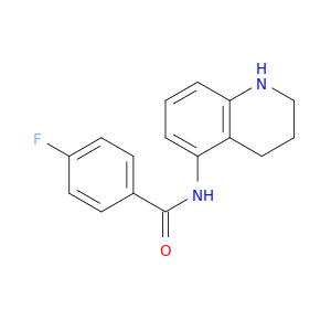 4-Fluoro-N-(1,2,3,4-tetrahydroquinolin-5-yl)benzamide