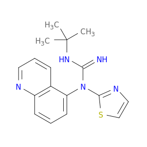 N-(1,1-DIMETHYLETHYL)-N'-5-QUINOLINYL-N'-THIAZOL-2-YLGUANIDINE