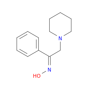 Ethanone, 1-phenyl-2-(1-piperidinyl)-, oxime, (E)-