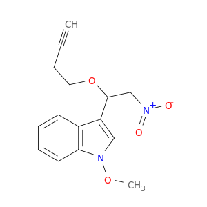 1H-Indole, 3-[1-(3-butynyloxy)-2-nitroethyl]-1-methoxy-
