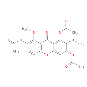 9H-Xanthen-9-one, 1,3,7-tris(acetyloxy)-2,8-dimethoxy-