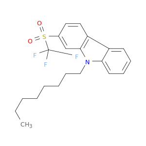 9H-Carbazole, 9-octyl-2-[(trifluoromethyl)sulfonyl]-