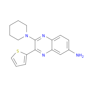 6-Quinoxalinamine, 2-(1-piperidinyl)-3-(2-thienyl)-