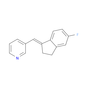 Pyridine, 3-[(E)-(5-fluoro-2,3-dihydro-1H-inden-1-ylidene)methyl]-