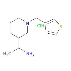 1-[1-(Thiophen-3-ylmethyl)piperidin-3-yl]ethan-1-amine Hydrochloride