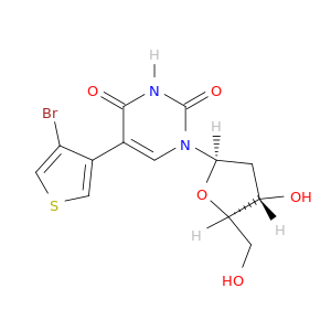 Uridine, 5-(4-bromo-3-thienyl)-2'-deoxy-