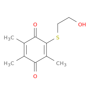 2,5-Cyclohexadiene-1,4-dione, 2-[(2-hydroxyethyl)thio]-3,5,6-trimethyl-