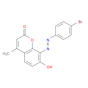 2H-1-Benzopyran-2-one, 8-[(4-bromophenyl)azo]-7-hydroxy-4-methyl-