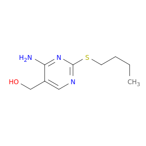 5-Pyrimidinemethanol, 4-amino-2-(butylthio)-