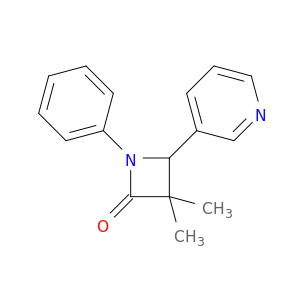 2-Azetidinone, 3,3-dimethyl-1-phenyl-4-(3-pyridinyl)-
