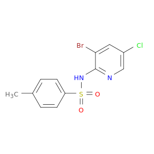 Benzenesulfonamide, N-(3-bromo-5-chloro-2-pyridinyl)-4-methyl-