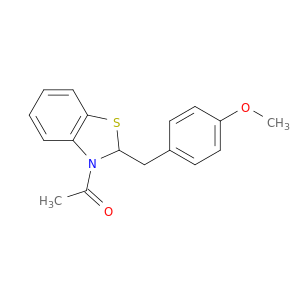 Benzothiazole, 3-acetyl-2,3-dihydro-2-[(4-methoxyphenyl)methyl]-