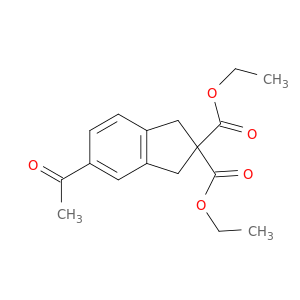 2H-Indene-2,2-dicarboxylic acid, 5-acetyl-1,3-dihydro-, diethyl ester