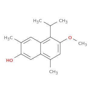 2-Naphthalenol, 6-methoxy-3,8-dimethyl-5-(1-methylethyl)-