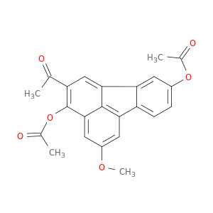 Ethanone, 1-[3,9-bis(acetyloxy)-5-methoxy-2-fluoranthenyl]-