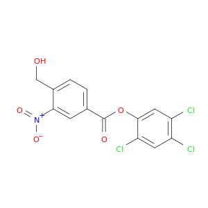 Benzoic acid, 4-(hydroxymethyl)-3-nitro-, 2,4,5-trichlorophenyl ester