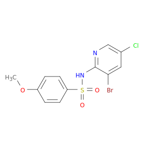 Benzenesulfonamide, N-(3-bromo-5-chloro-2-pyridinyl)-4-methoxy-