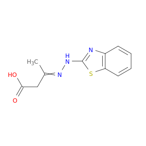 Butanoic acid, 3-(2-benzothiazolylhydrazono)-