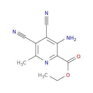 2-Pyridinecarboxylic acid, 3-amino-4,5-dicyano-6-methyl-, ethyl ester
