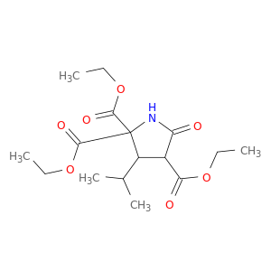 triethyl 5-oxo-3-(propan-2-yl)pyrrolidine-2,2,4-tricarboxylate