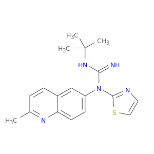 N-(1,1-DIMETHYLETHYL)-N'-(2-METHYL-6-QUINOLINYL)-N'-THIAZOL-2-YLGUANIDINE