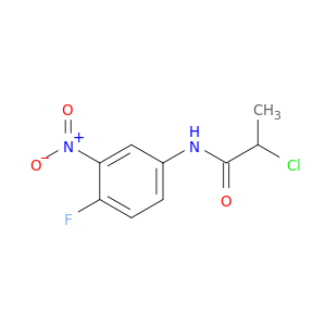 2-Chloro-N-(4-fluoro-3-nitrophenyl)propanamide