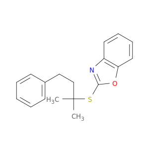 Benzoxazole, 2-[(1,1-dimethyl-3-phenylpropyl)thio]-
