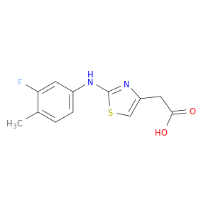 4-Thiazoleacetic acid, 2-[(3-fluoro-4-methylphenyl)amino]-