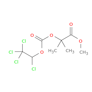 Propanoic acid,2-methyl-2-[[(1,2,2,2-tetrachloroethoxy)carbonyl]oxy]-, methyl ester