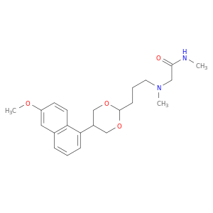 2-({3-[5-(6-METHOXY-NAPHTHALEN-1-YL)-1,3-DIOXAN-2-YL]PROPYL}METHYLAMINO)-N-METHYLACETAMIDE