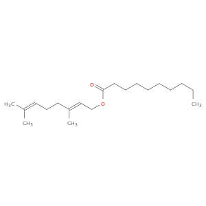 Decanoic acid, (2E)-3,7-dimethyl-2,6-octadienyl ester