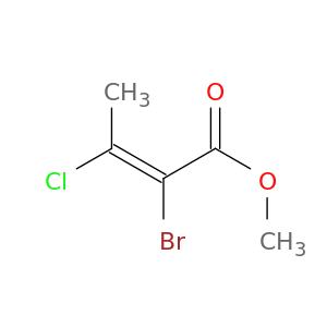 2-Butenoic acid, 2-bromo-3-chloro-, methyl ester, (Z)-