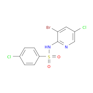 Benzenesulfonamide, N-(3-bromo-5-chloro-2-pyridinyl)-4-chloro-