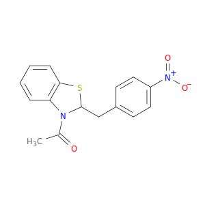 Benzothiazole, 3-acetyl-2,3-dihydro-2-[(4-nitrophenyl)methyl]-