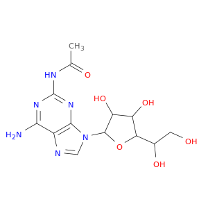 N-[6-AMINO-9-[5-(1,2-DIHYDROXYETHYL)-3,4-DIHYDROXY-OXOLAN-2-YL]PURIN-2-YL]ACETAMIDE