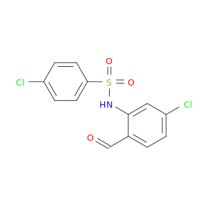Benzenesulfonamide, 4-chloro-N-(5-chloro-2-formylphenyl)-