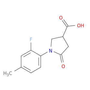 1-(2-Fluoro-4-methylphenyl)-5-oxopyrrolidine-3-carboxylic Acid