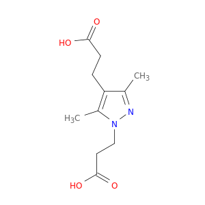 3-[4-(2-Carboxyethyl)-3,5-dimethyl-1H-pyrazol-1-yl]propanoic Acid